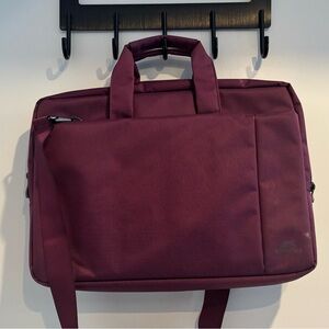Purple nylon briefcase/laptop bag